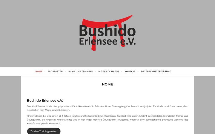 Screenshot of bushido-erlensee.de
