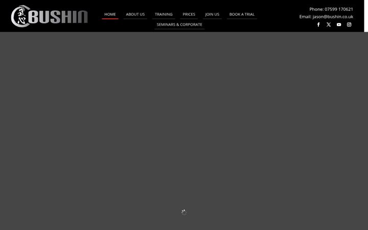 Screenshot of bushin.co.uk