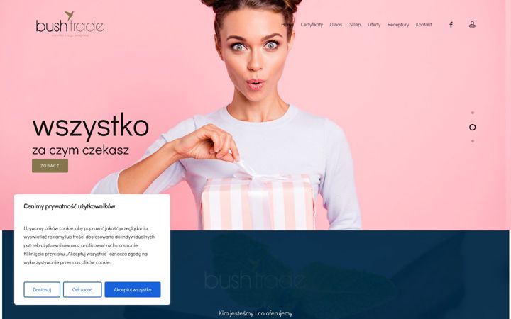 Skärmbild av bushtrade.pl