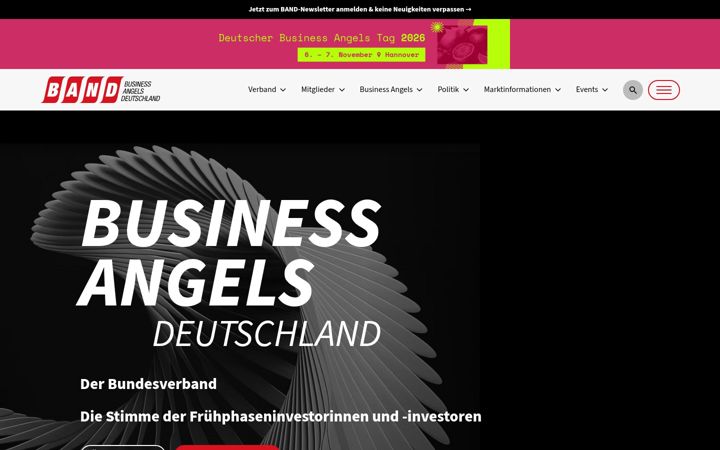 Screenshot of business-angels.de