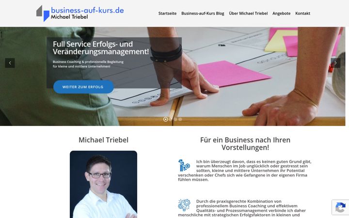 Skærmbillede af business-auf-kurs.de