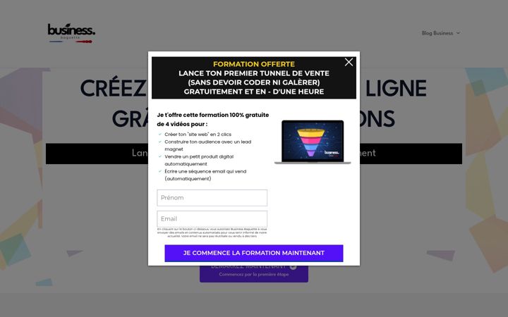 Screenshot von business-baguette.fr