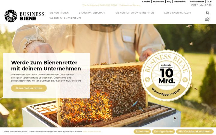 Screenshot of business-biene.de