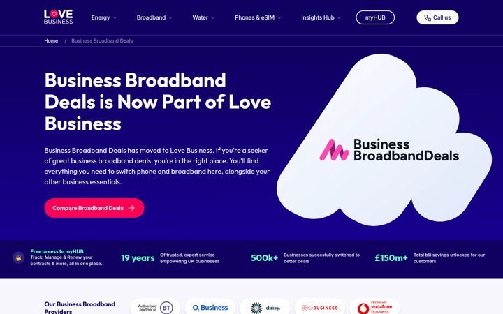 Screenshot of business-broadband-deals.co.uk