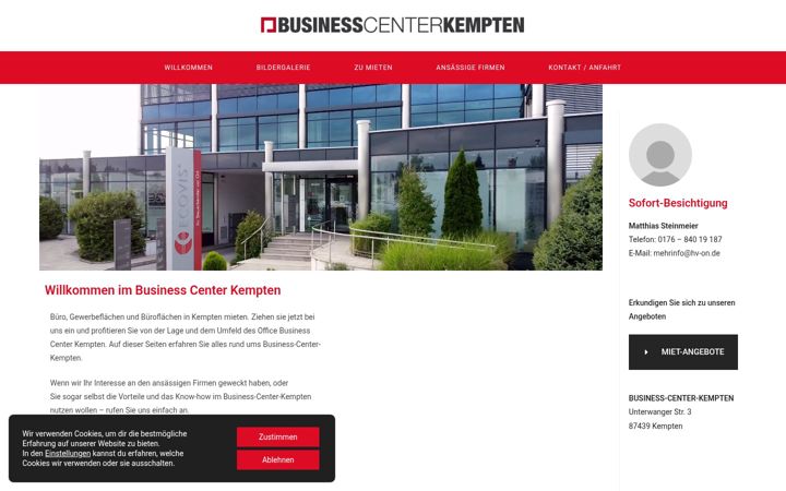 Skærmbillede af business-center-kempten.de