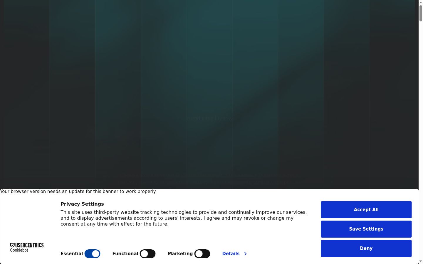 Screenshot tal-banner tal-kunsens muri qabel kwalunkwe interazzjoni