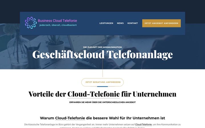 Skærmbillede af business-cloud-telefonie.de