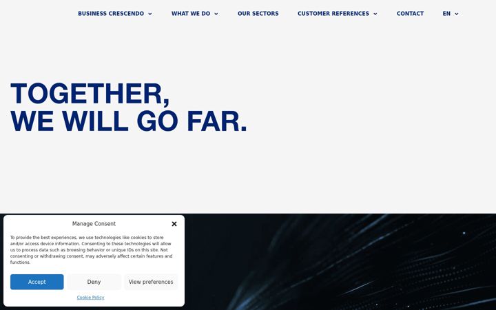 Screenshot of business-crescendo.com