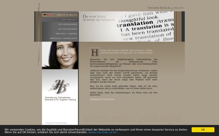 Screenshot of business-english-botha.de
