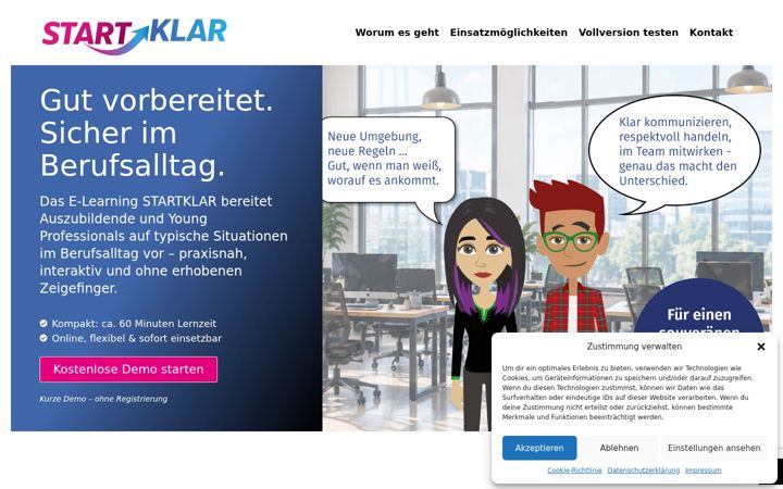 Екранна снимка на business-etikette.de