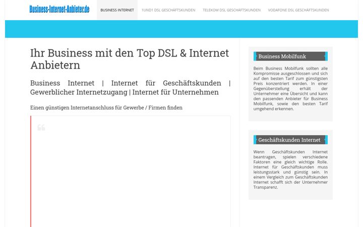 Screenshot of business-internet-anbieter.de