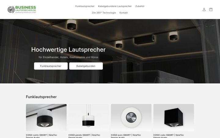 Screenshot of business-lautsprecher.de