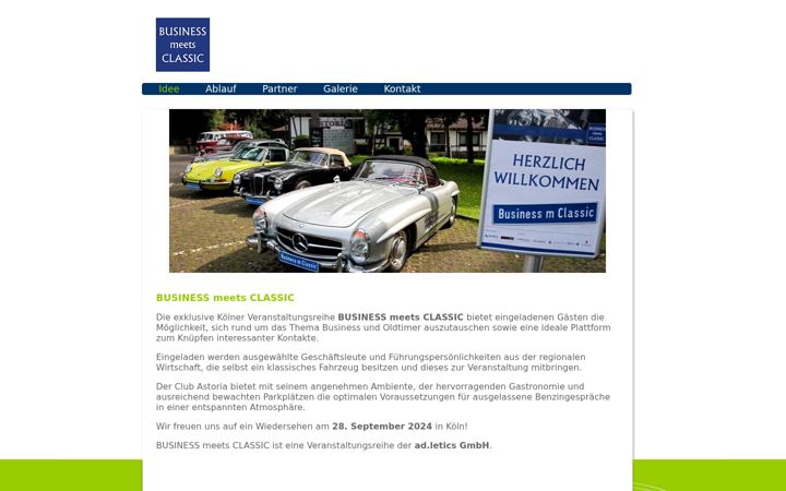 Screenshot of business-meets-classic.de