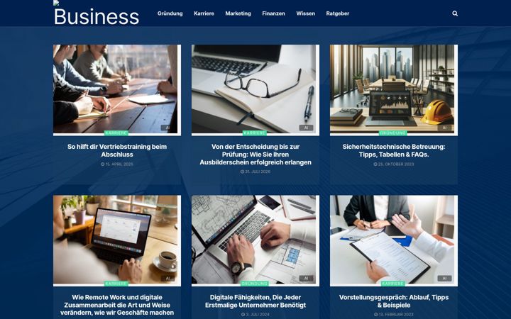 Screenshot of business-nachrichten.de