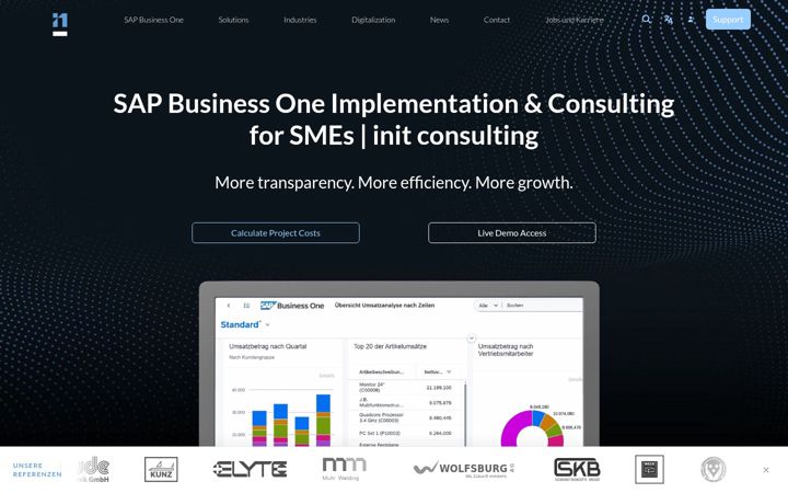 Screenshot of business-one-consultancy.com