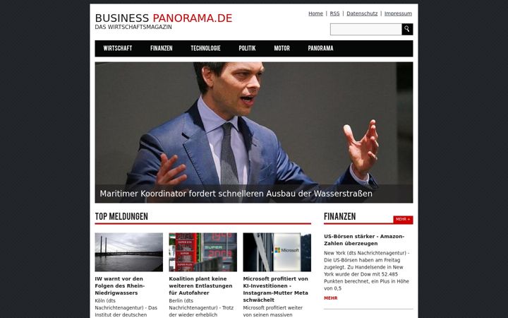 Screenshot of business-panorama.de