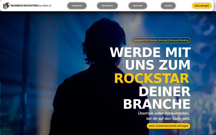 Skärmbild av business-rockstars.com