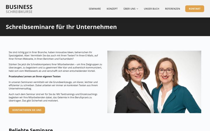 Screenshot of business-schreibkurse.de