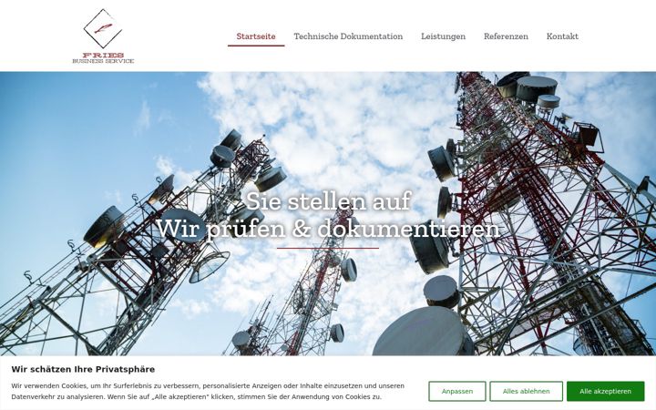 Screenshot of business-service-fries.de