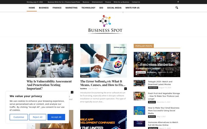 Screenshot of business-spot.com