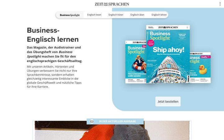 Screenshot of business-spotlight.de