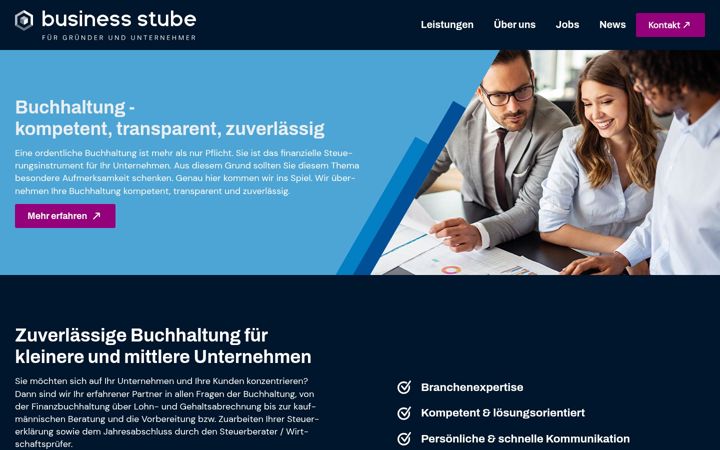 Screenshot of business-stube-buchhaltung.de