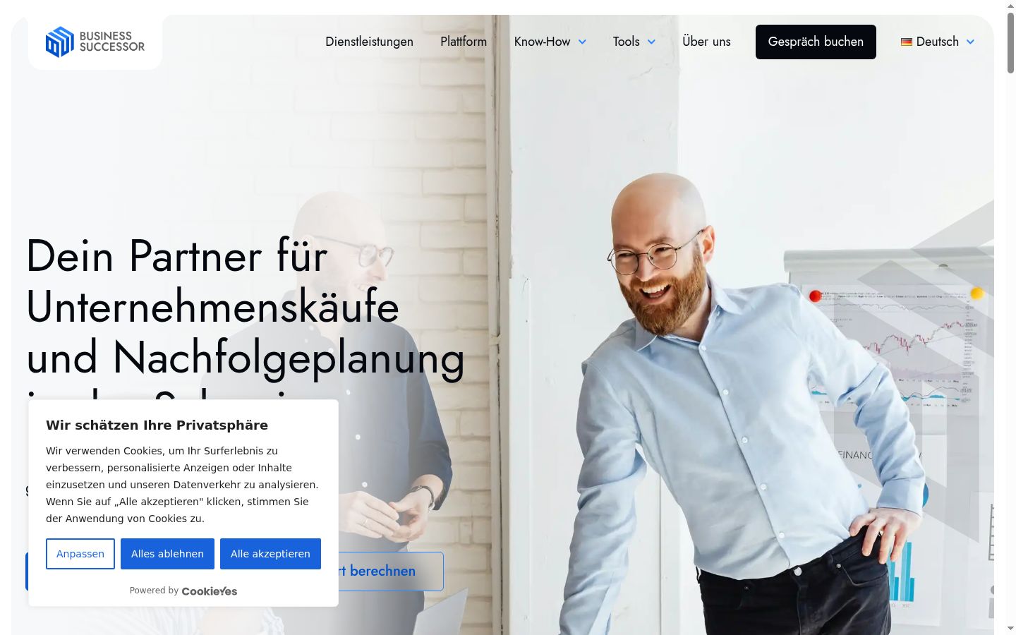Kuvakaappaus suostumusbannerista, joka näytettiin ennen mitään vuorovaikutusta