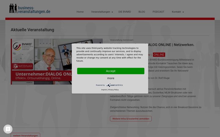 Screenshot of business-veranstaltungen.de