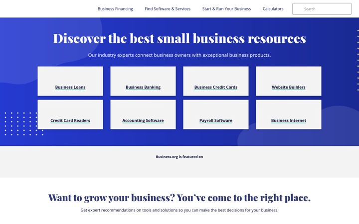 Screenshot of business.org