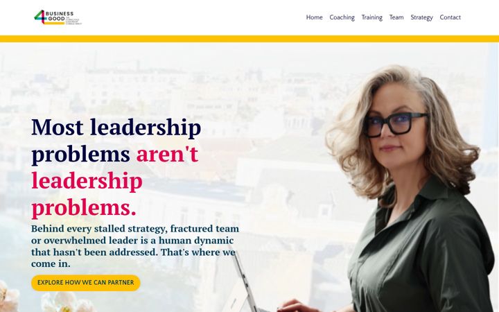 Screenshot of business4good.eu