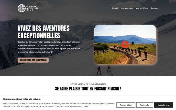 Screenshot of businessadventureclub.com