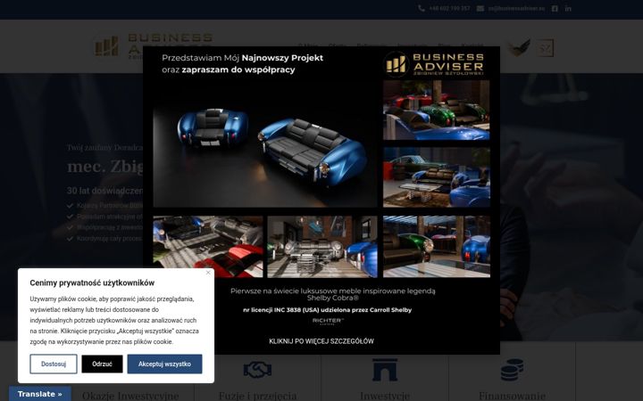 Screenshot of businessadviser.eu