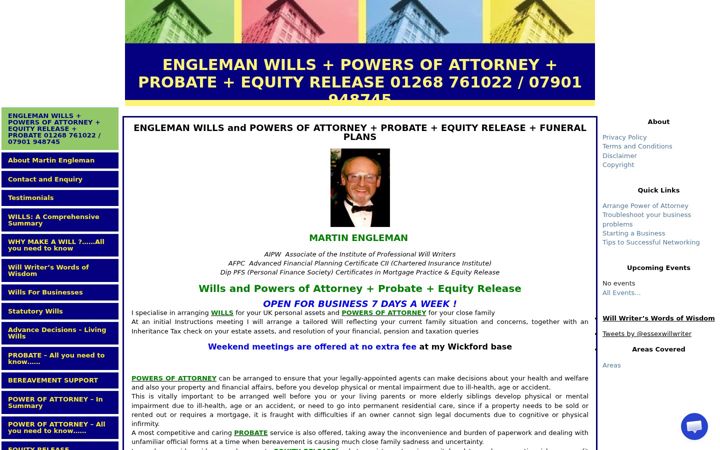 Screenshot of businessadvisoressex.co.uk