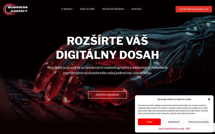 Screenshot of businessagency.sk