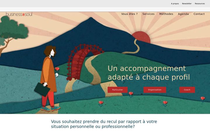 Screenshot of businessandsoul.be