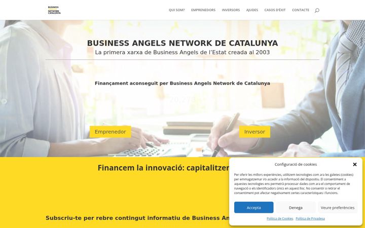 Screenshot of businessangelscatalunya.com