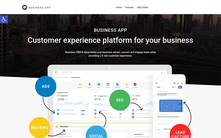 Skærmbillede af businessapp.io