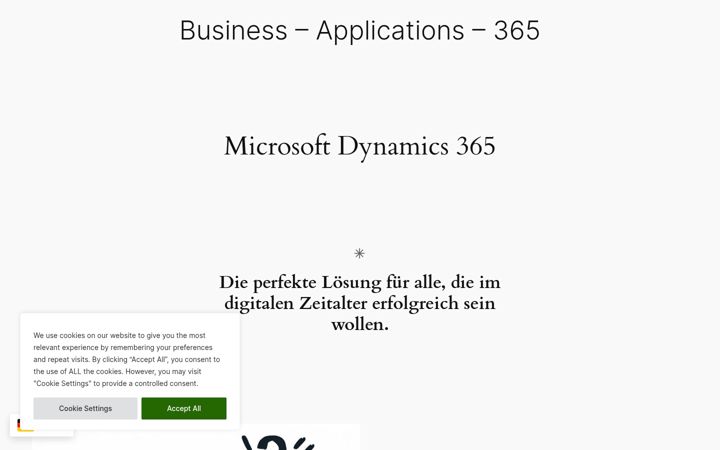 Screenshot of businessapplications365.de