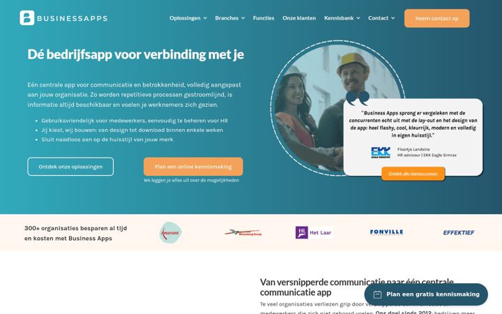Snímek obrazovky businessapps.nl