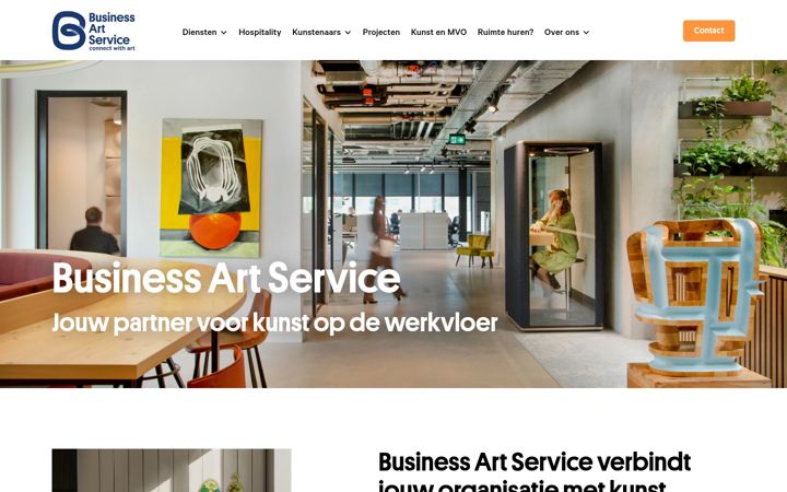 Screenshot of businessartservice.nl