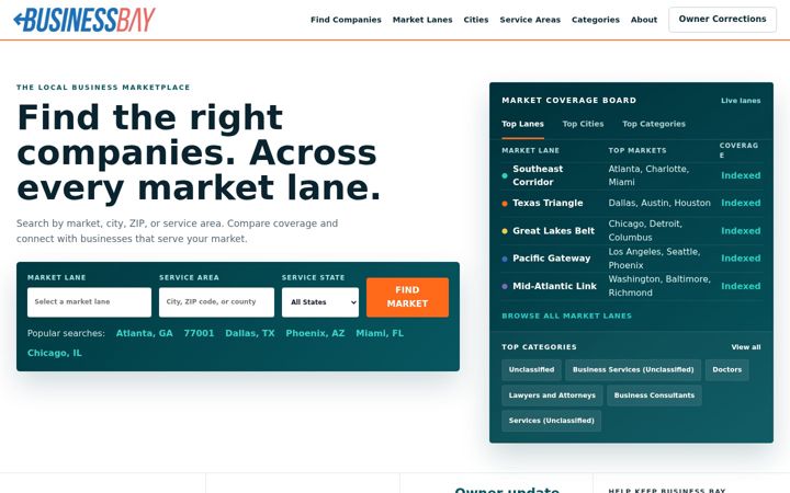 Screenshot of businessbay.us