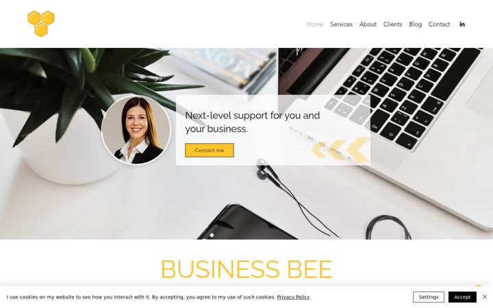 Screenshot of businessbeeservices.co.uk