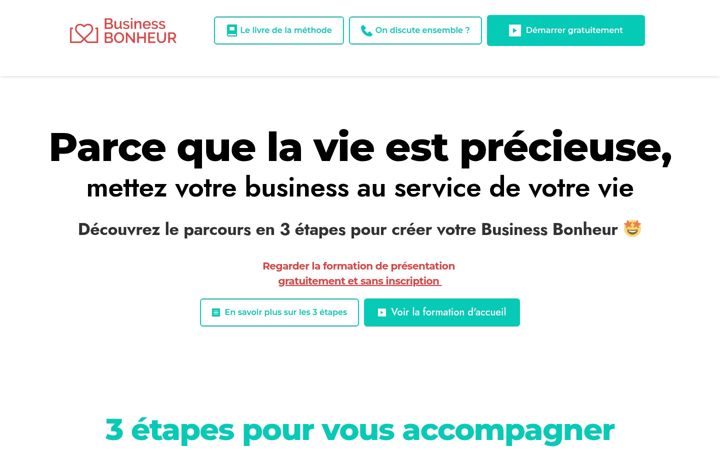Screenshot of businessbonheur.com