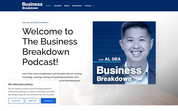 Capture d'écran de businessbreakdown.co