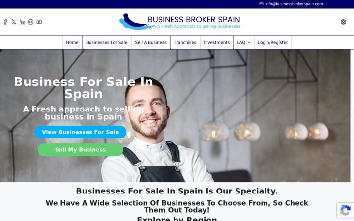 Screenshot of businessbrokerspain.com