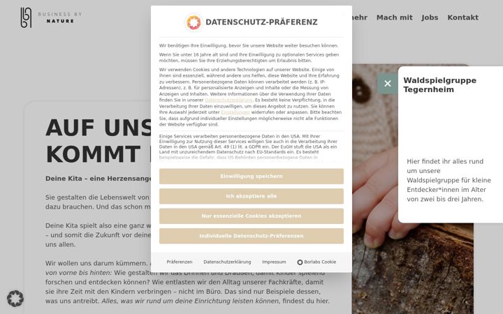 Screenshot of businessbynature.de
