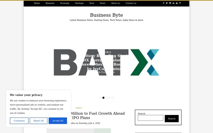 Screenshot of businessbyte.in