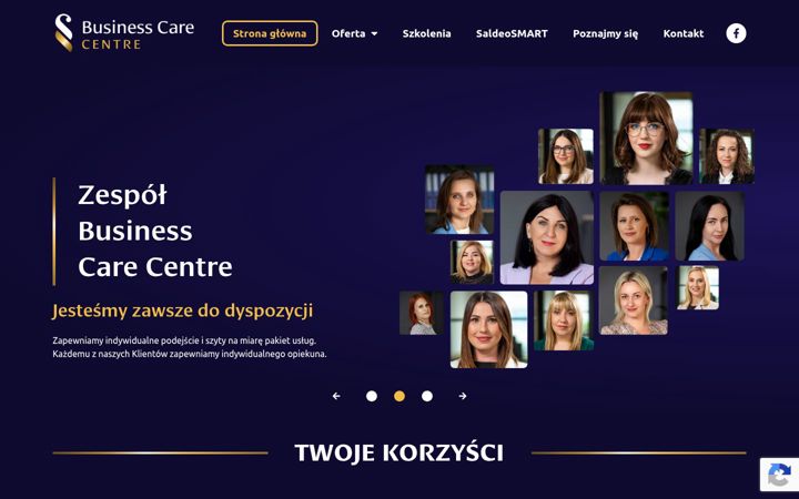 Screenshot of businesscarecentre.pl