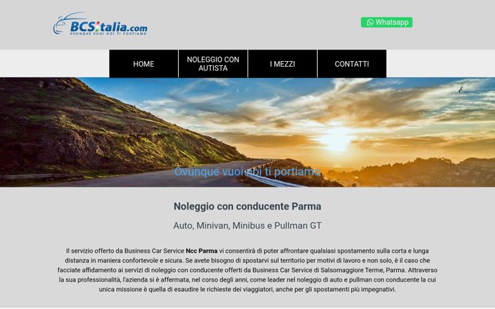 Screenshot of businesscarservice.com