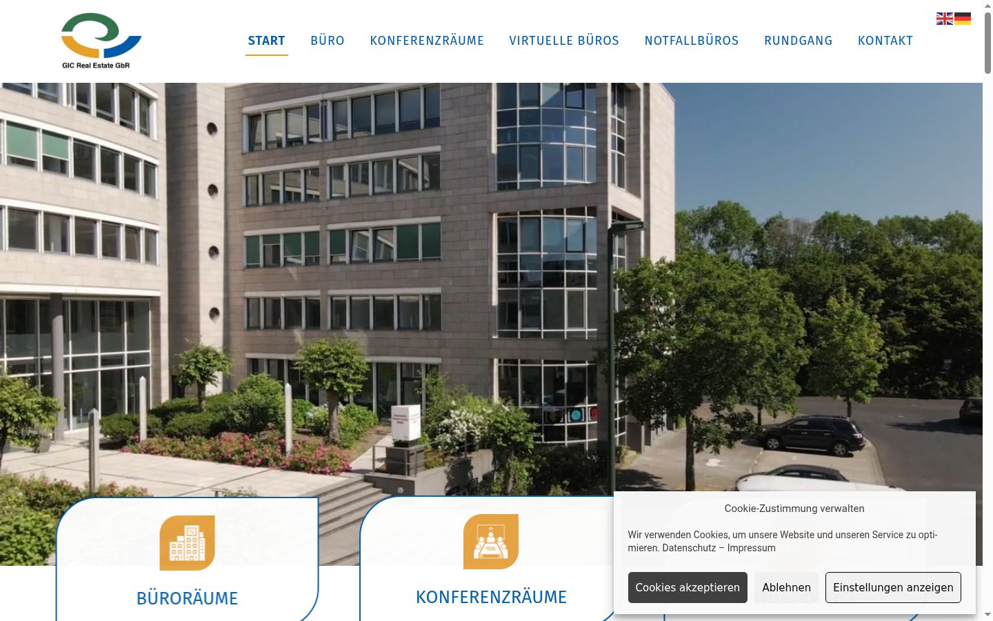 Screenshot tal-banner tal-kunsens muri qabel kwalunkwe interazzjoni